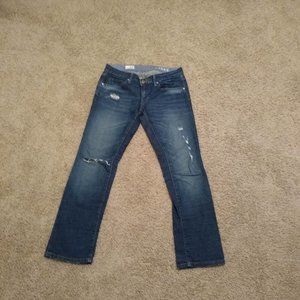 Gap | 1969 Easy Straight Frayed Jeans